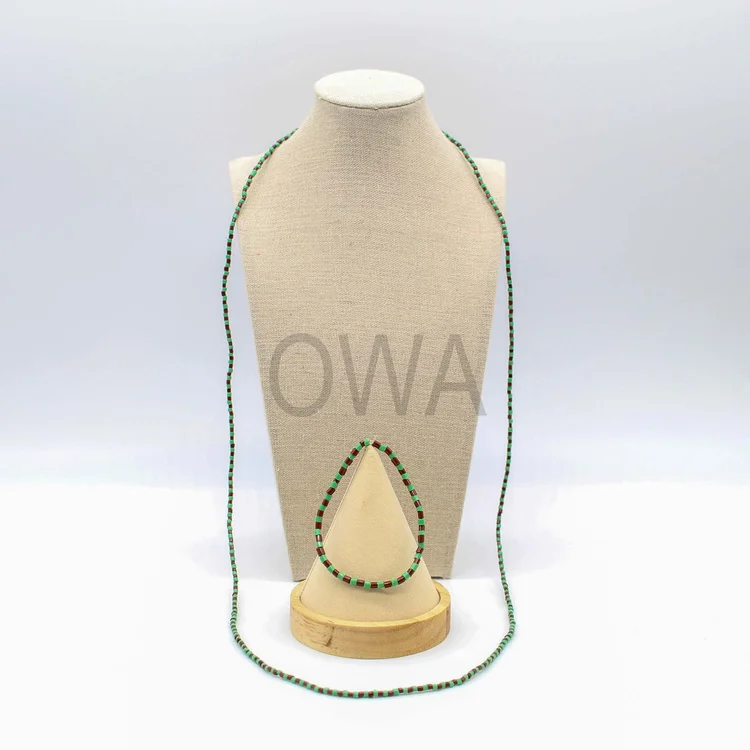 Small Otutu Opon Necklace And Bracelet