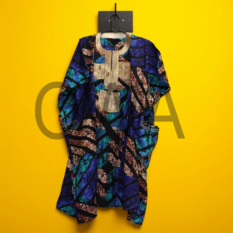 Men'S 3 Piece Traditional African Print Outfit - One Size Fits All