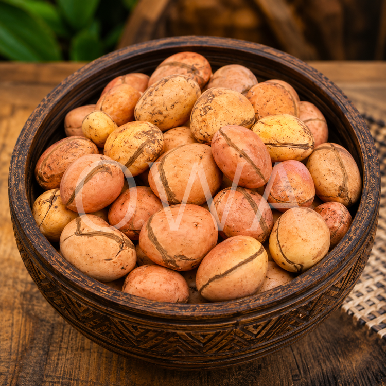 Red And White 2 Lobe Kolanuts 1/2 Lb